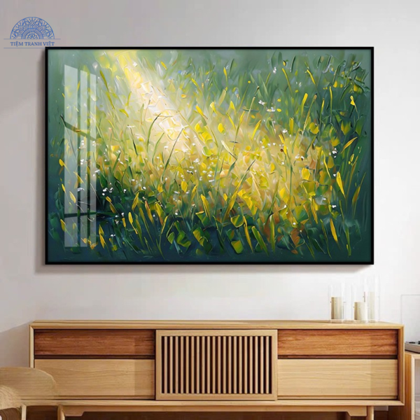 Tranh Ban Mai Trên Đồng Cỏ Nghệ Thuật