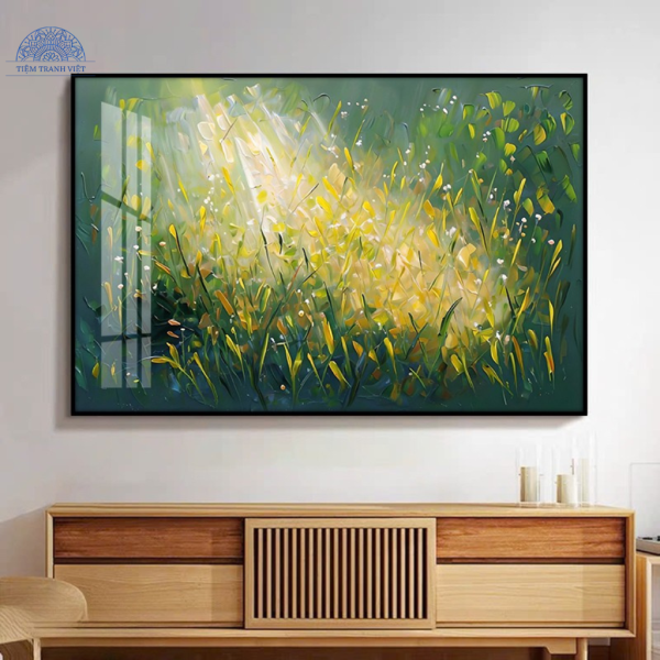 Tranh Ban Mai Trên Đồng Cỏ Nghệ Thuật
