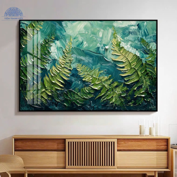 Tranh Phong Cảnh Lá Xanh
