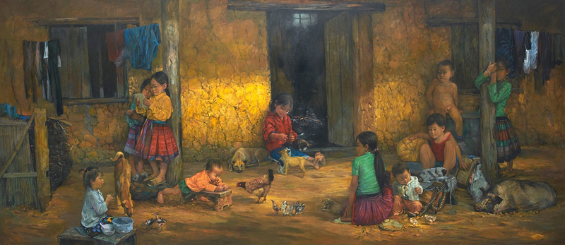 Tranh trẻ em vùng cao