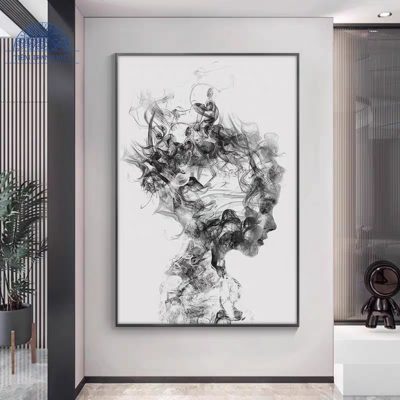 Tranh trừu tượng buồn 1