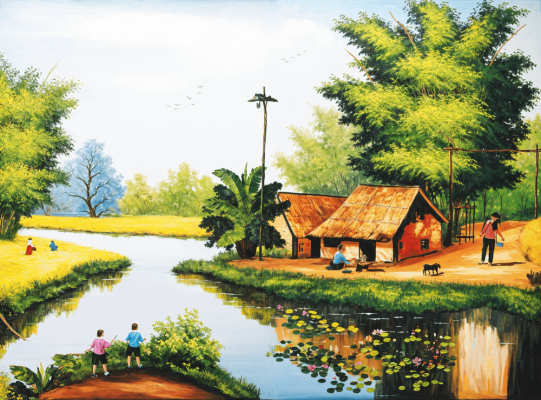 tranh vẽ phong cảnh mùa hè đẹp nhất 2