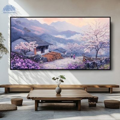 Bản làng ẩn hiện trong sương sớm