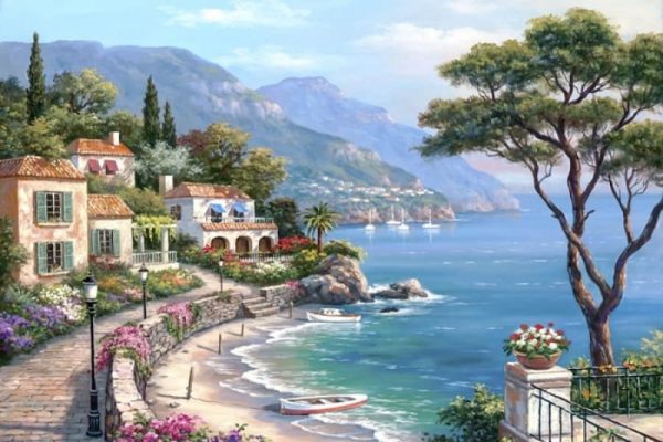 tranh vẽ phong cảnh mùa hè đẹp nhất 4