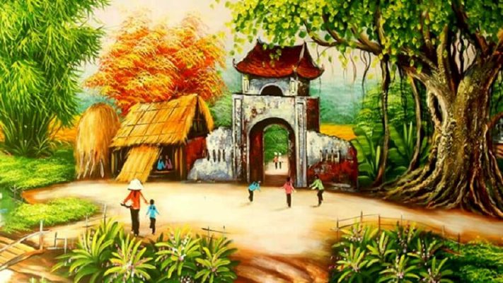 tranh vẽ phong cảnh mùa hè đẹp nhất 1