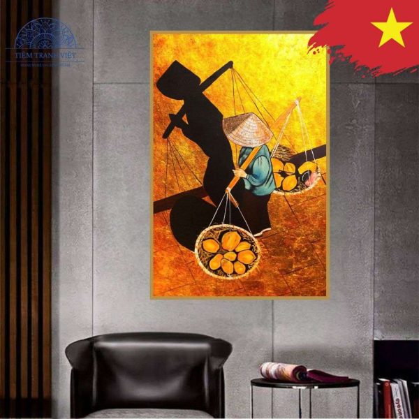 Tranh Gánh Hàng Rong