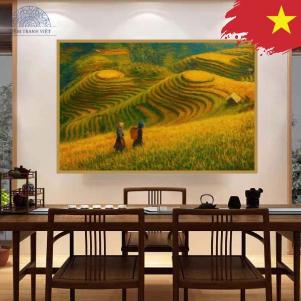 Tranh Phong Cảnh Ruộng Bậc Thang