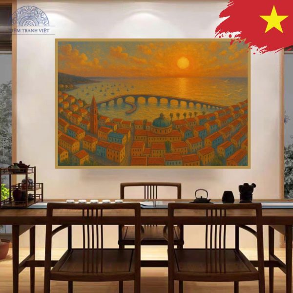 Tranh Toàn Cảnh Thành Phố Biển