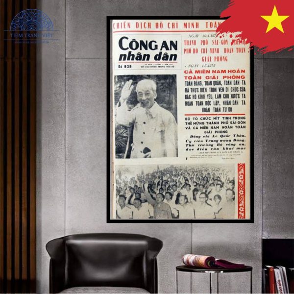 Tranh Báo Chiến Dịch Hồ Chí Minh Toàn Thắng