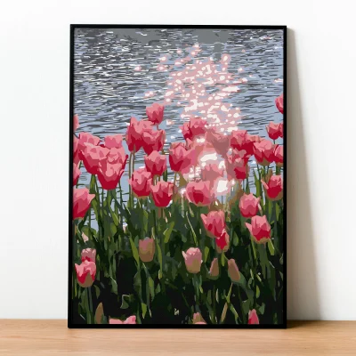 Tranh hoa tulip