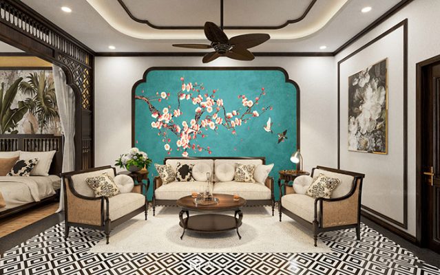 Ứng dụng của tranh indochine trong tranh trí nội thất
